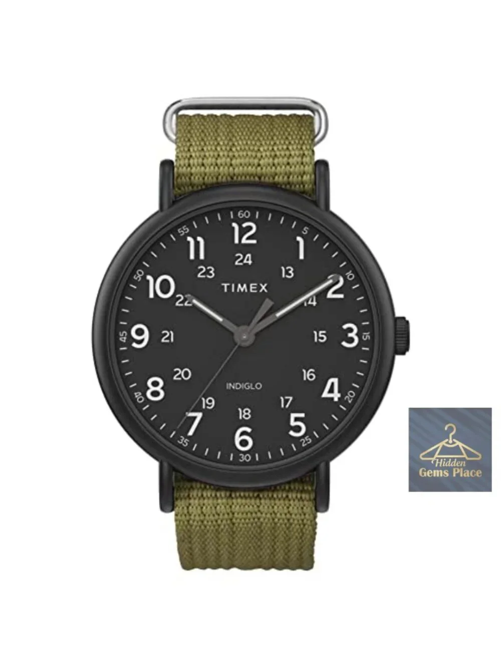Timex Men's Weekender XL 43mm Analog Quartz Watch with Fabric Strap